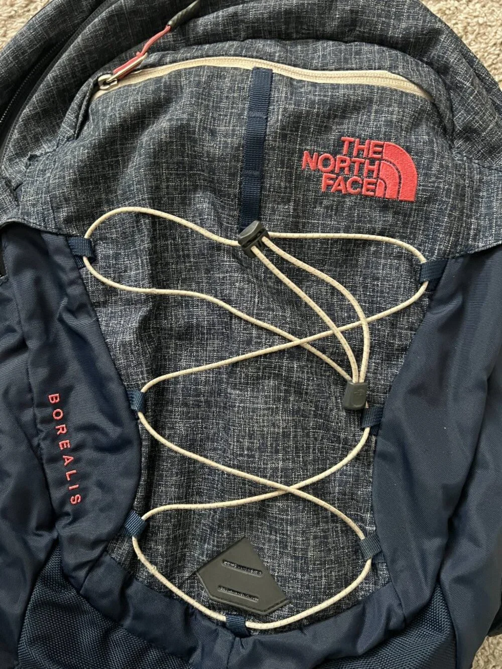 The North Face Borealis Backpack Navy Blue FlexVent Hiking Travel Laptop Bag